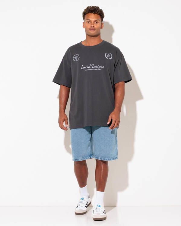 Lucid League Denim Walk Shorts for Mens