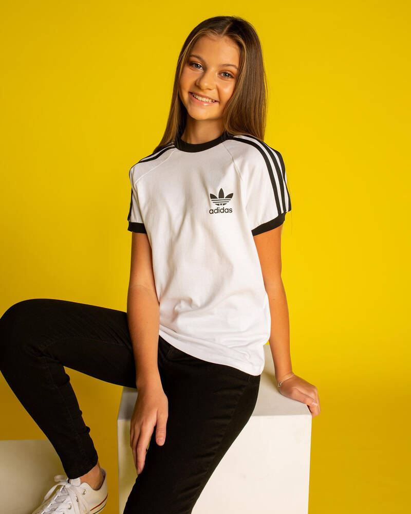 Adidas Girls' 3 Stripes T-Shirt for Womens