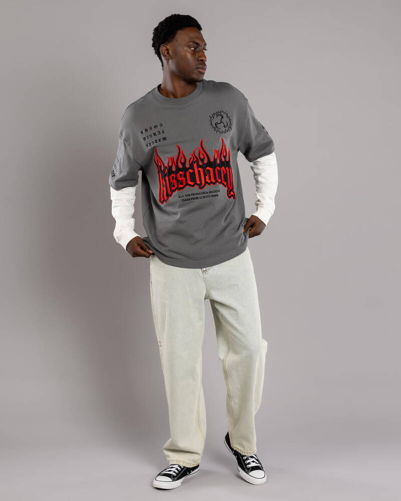 Kiss Chacey Repair Loopback Street T-Shirt for Mens