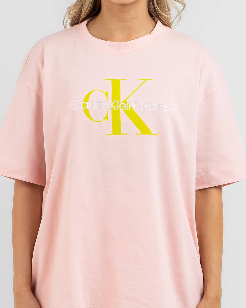 Calvin Klein Iconic Monologo T-Shirt for Womens