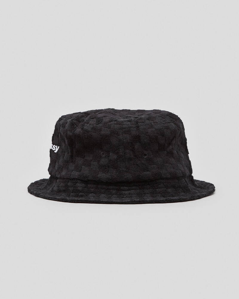 Stussy Check Terry Bucket Hat for Mens