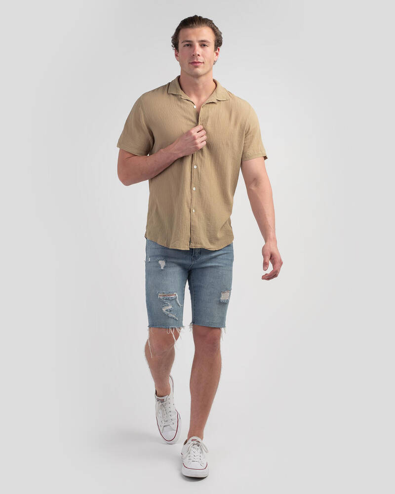 Academy Brand Bedford Short Sleeve Shirt for Mens
