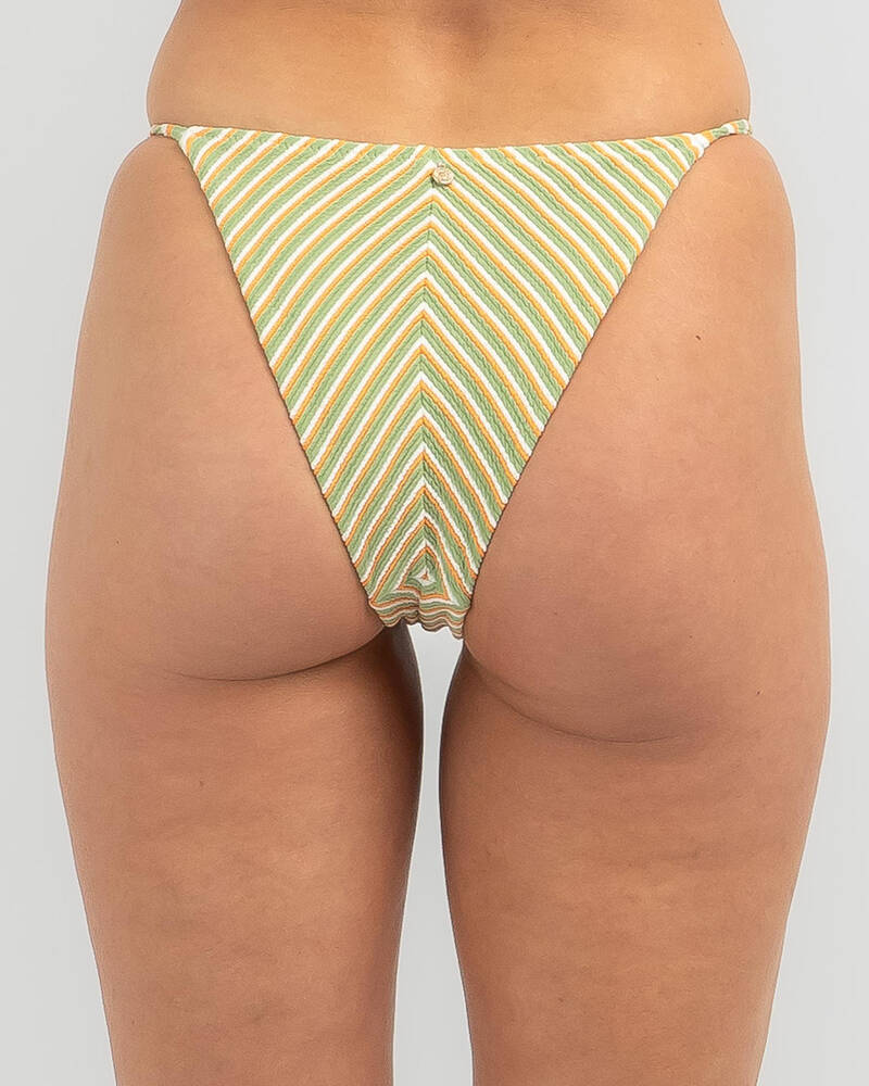 Rhythm Sunbather Stripe String Bikini Bottom for Womens