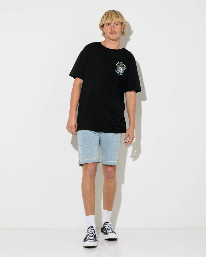 Salty Life Skull Cove T-Shirt for Mens