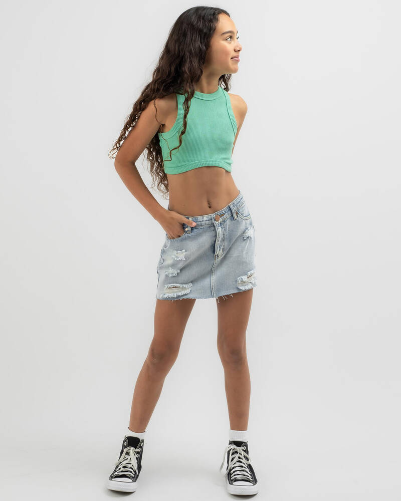 Ava And Ever Girls' Kendra Ultra Crop Top for Womens