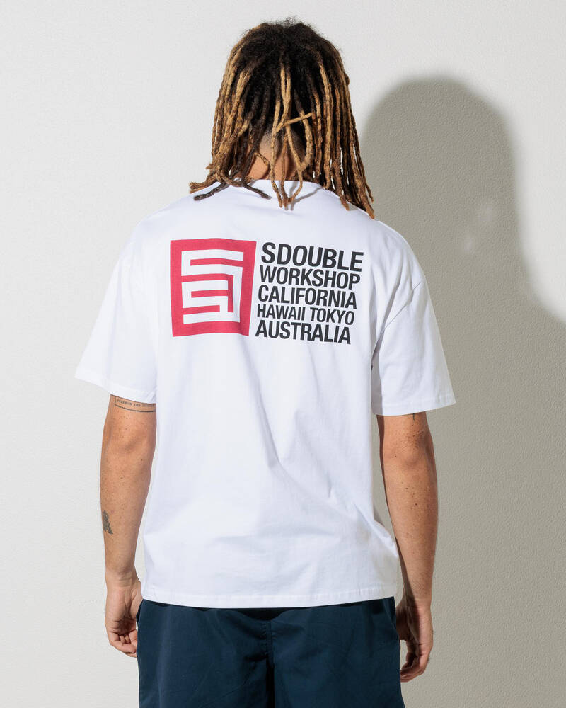 S-Double City Cube T-Shirt for Mens