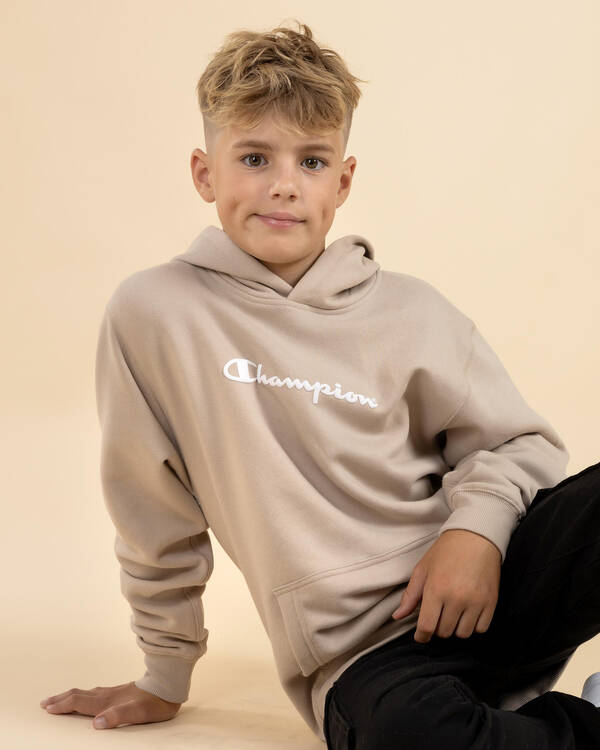 Boys' Puff Script Hoodie