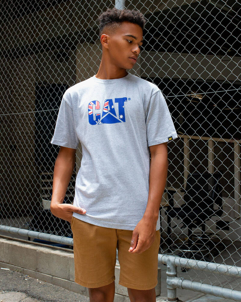 Cat M Logo Australia Day T-Shirt for Mens