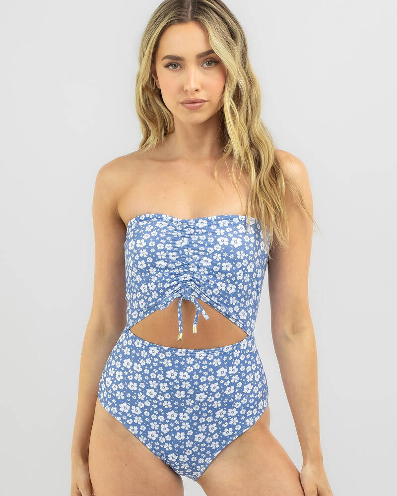 Billabong Holiday Summer Bandeau One Piece Swimsuit for Womens