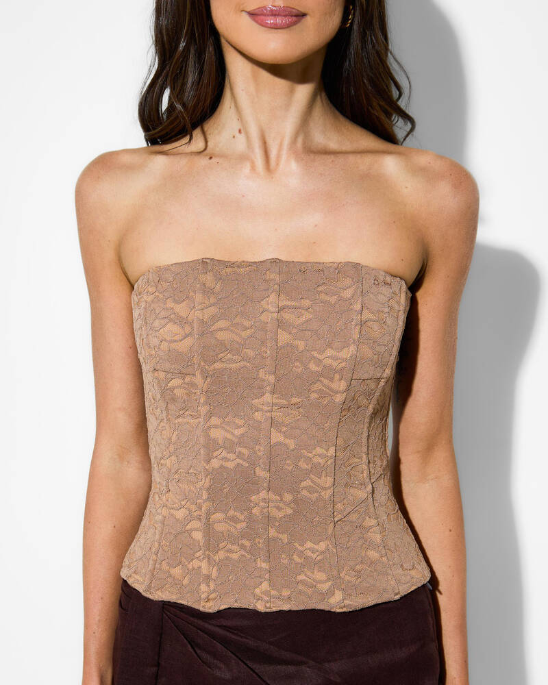 Ava And Ever Meli Lace Corset Top for Womens