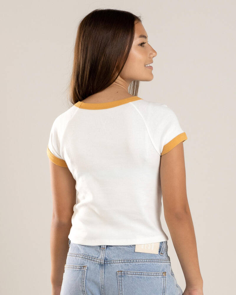 Billabong Girls' Seaside Session Ringer T-Shirt for Womens