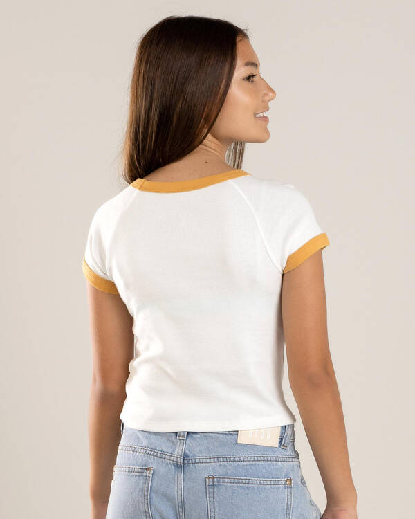 Billabong Girls' Seaside Session Ringer T-Shirt for Womens