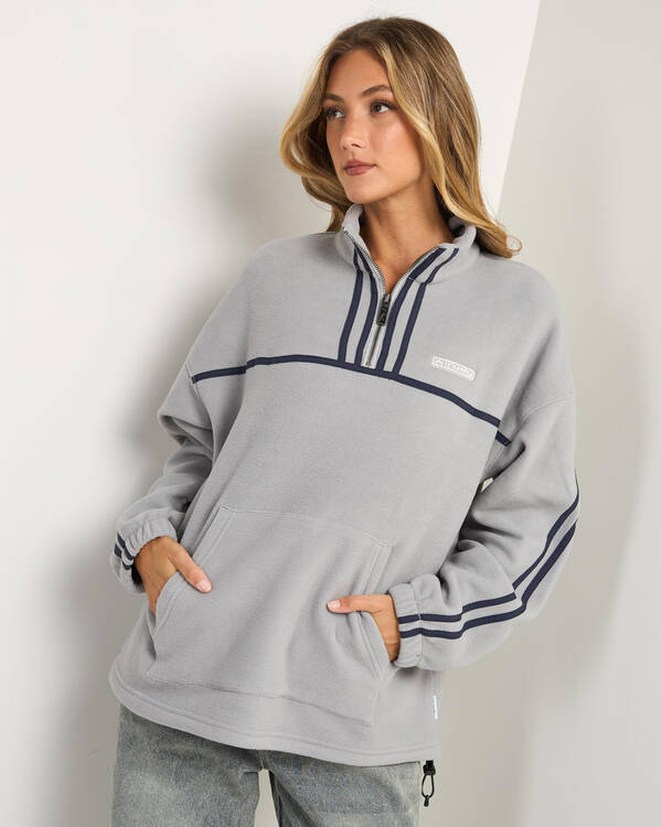 Bind Me Up Contrast Polar Fleece Sweatshirt