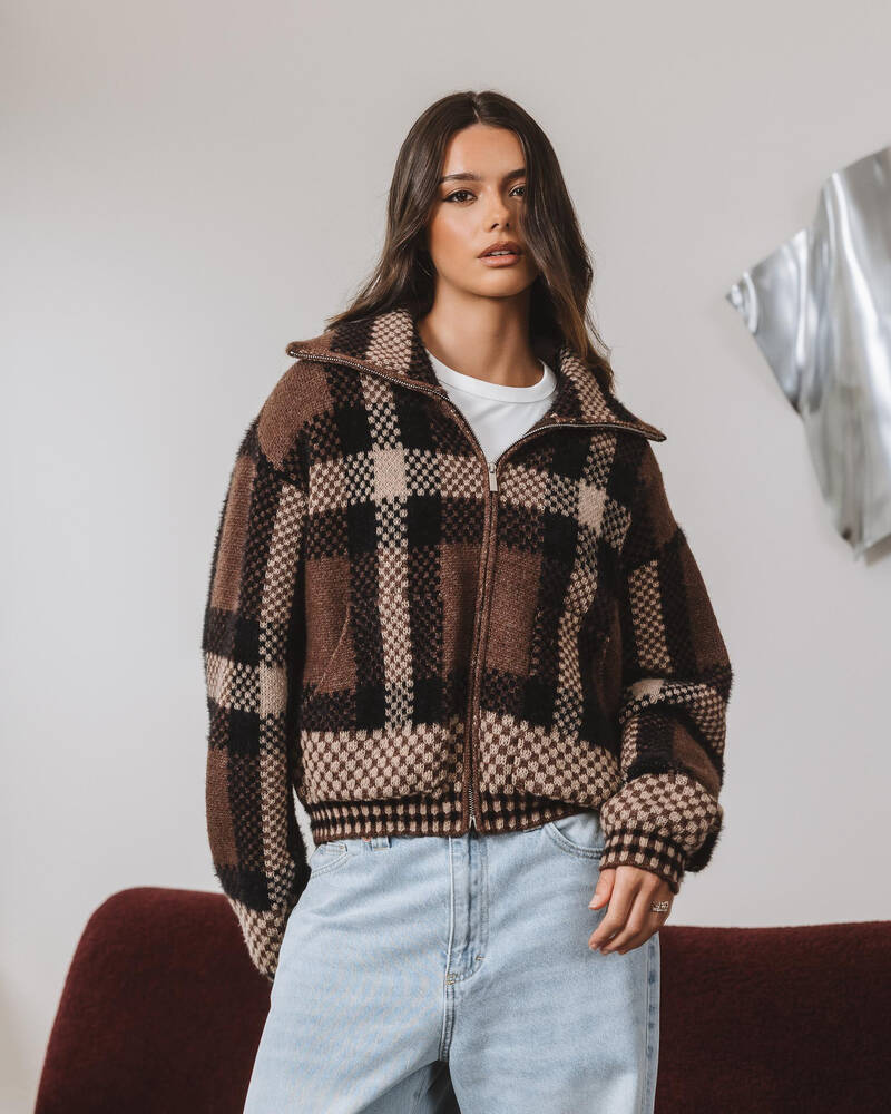 Ava And Ever Toronto Zip Knit Jumper for Womens