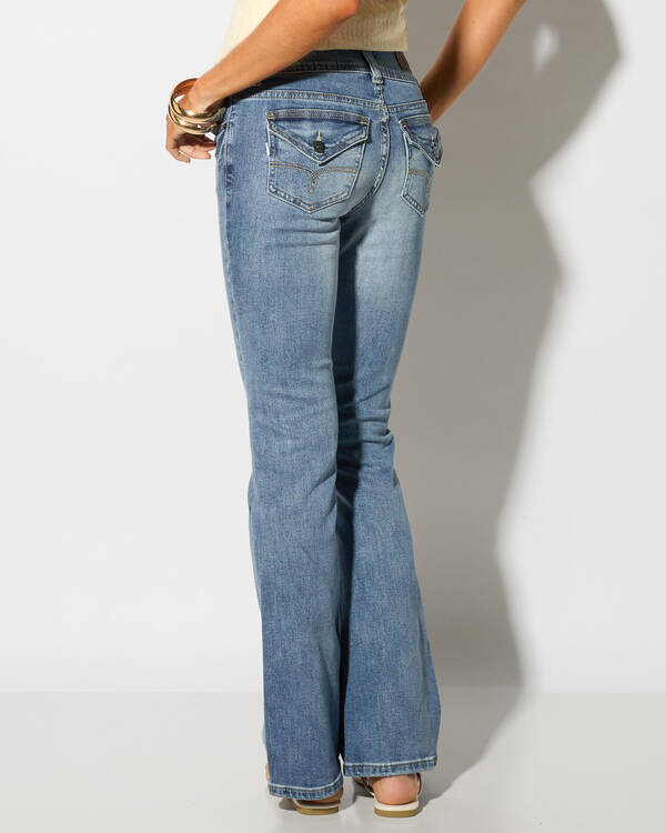 DESU Jawbreaker Low Waist Flare Jeans for Womens