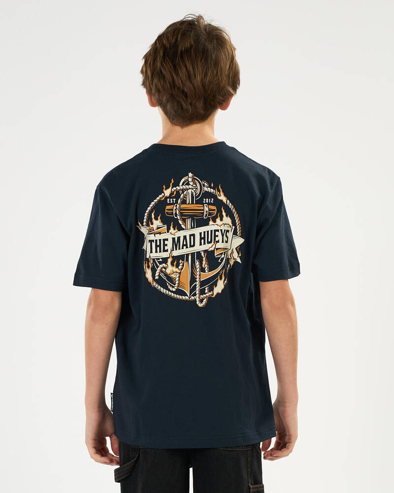 The Mad Hueys Boys' Flame Anchor T-Shirt for Mens