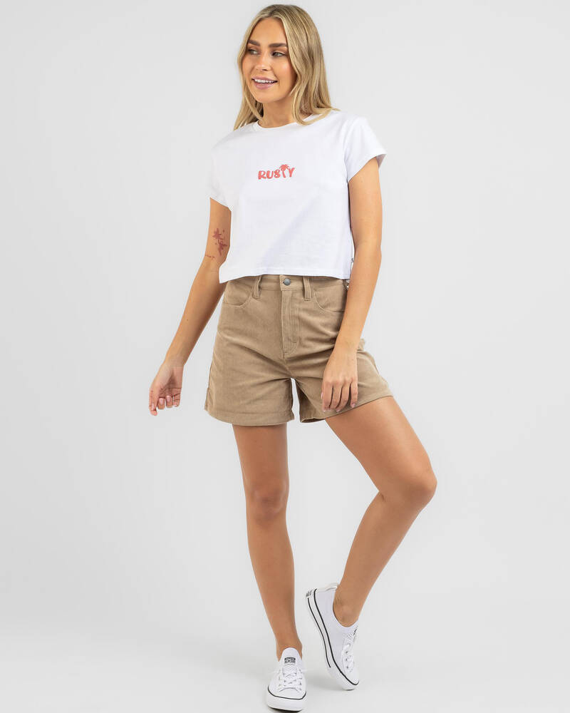 Rusty Palm Classic Cropped T-Shirt for Womens