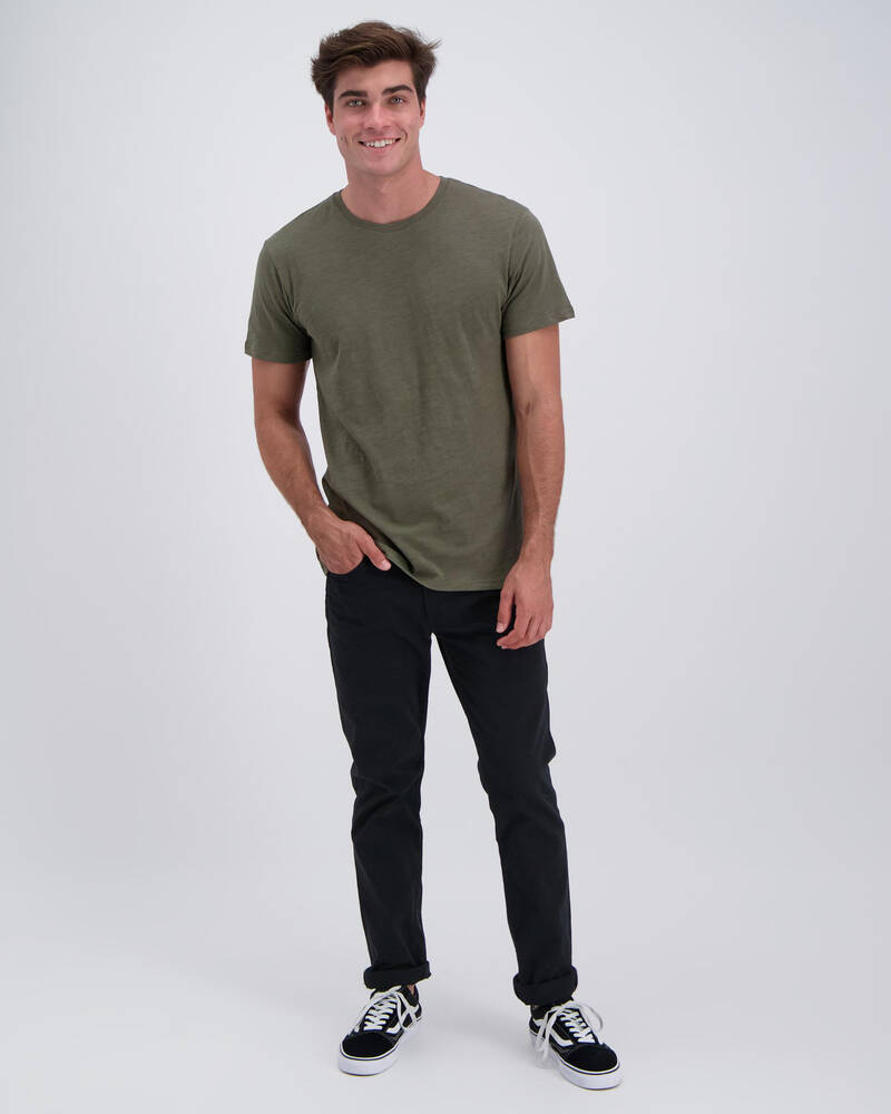 Rhythm Basic Slub T-Shirt for Mens