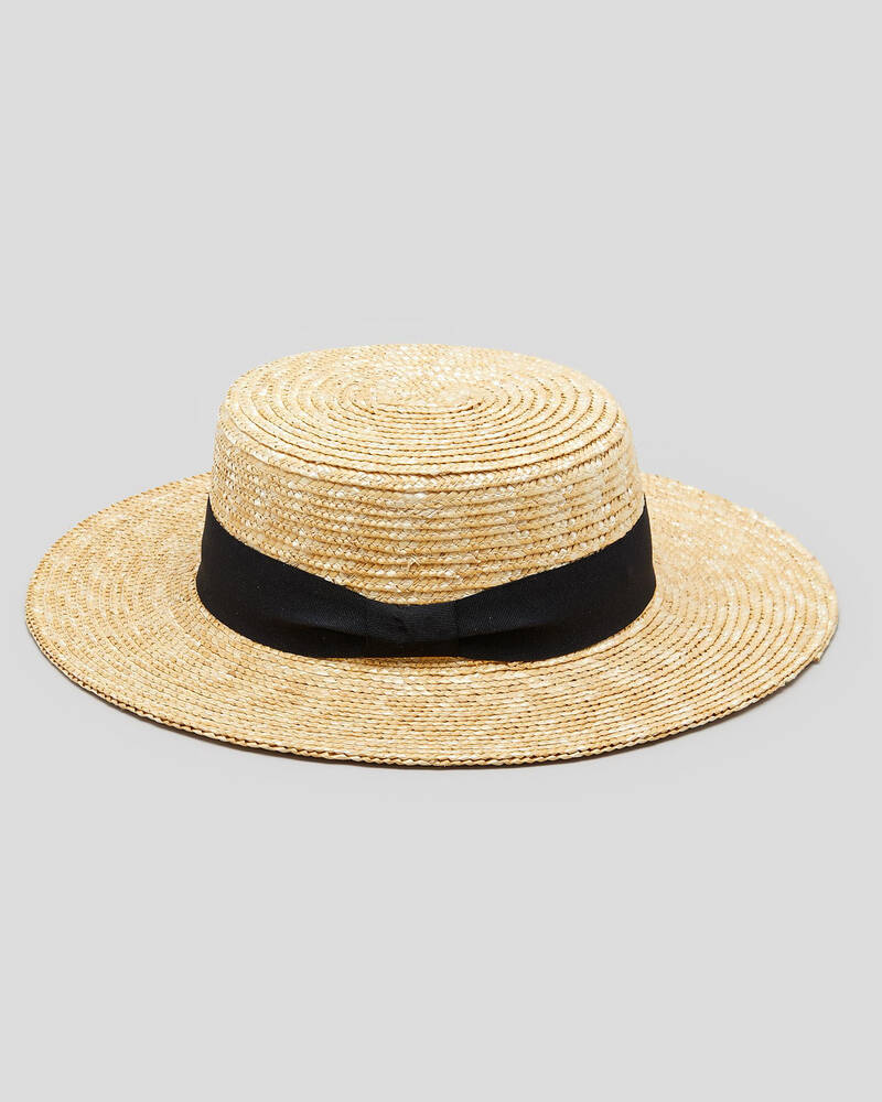 Mooloola Summer Boater Hat for Womens image number null