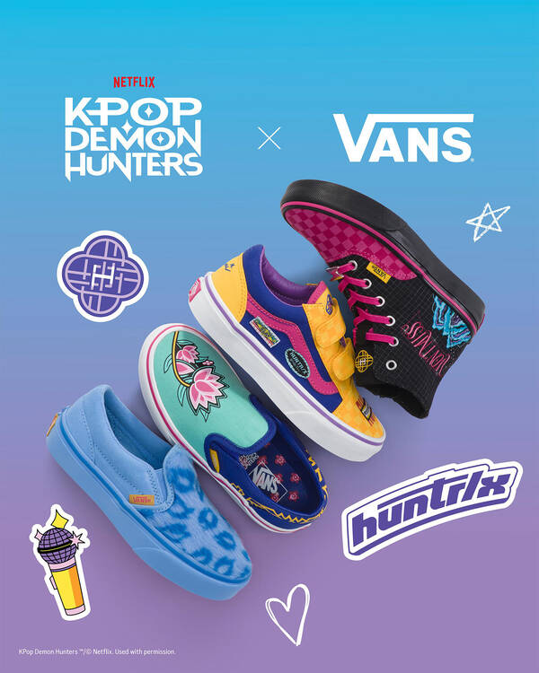 Vans Toddlers' KPop Demon Hunters Slip-On Shoes for Unisex