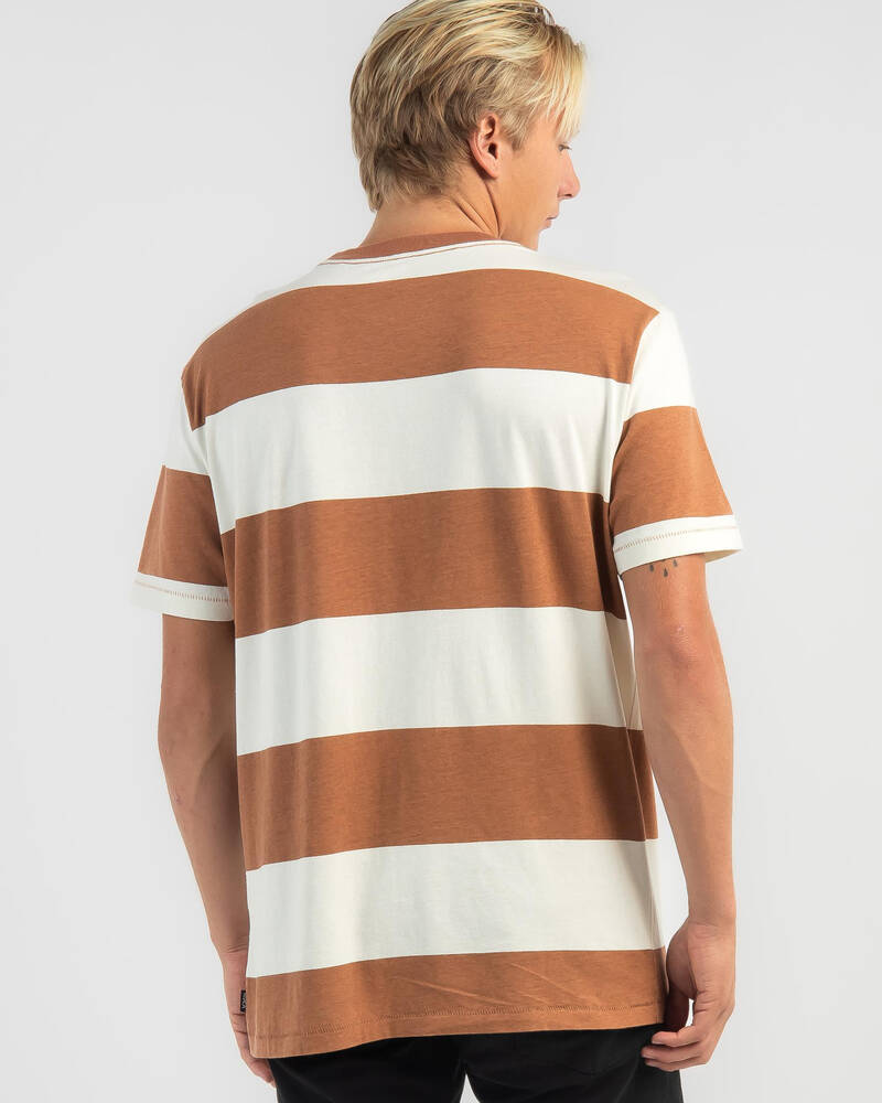 RVCA Utopian Stripe T-Shirt for Mens