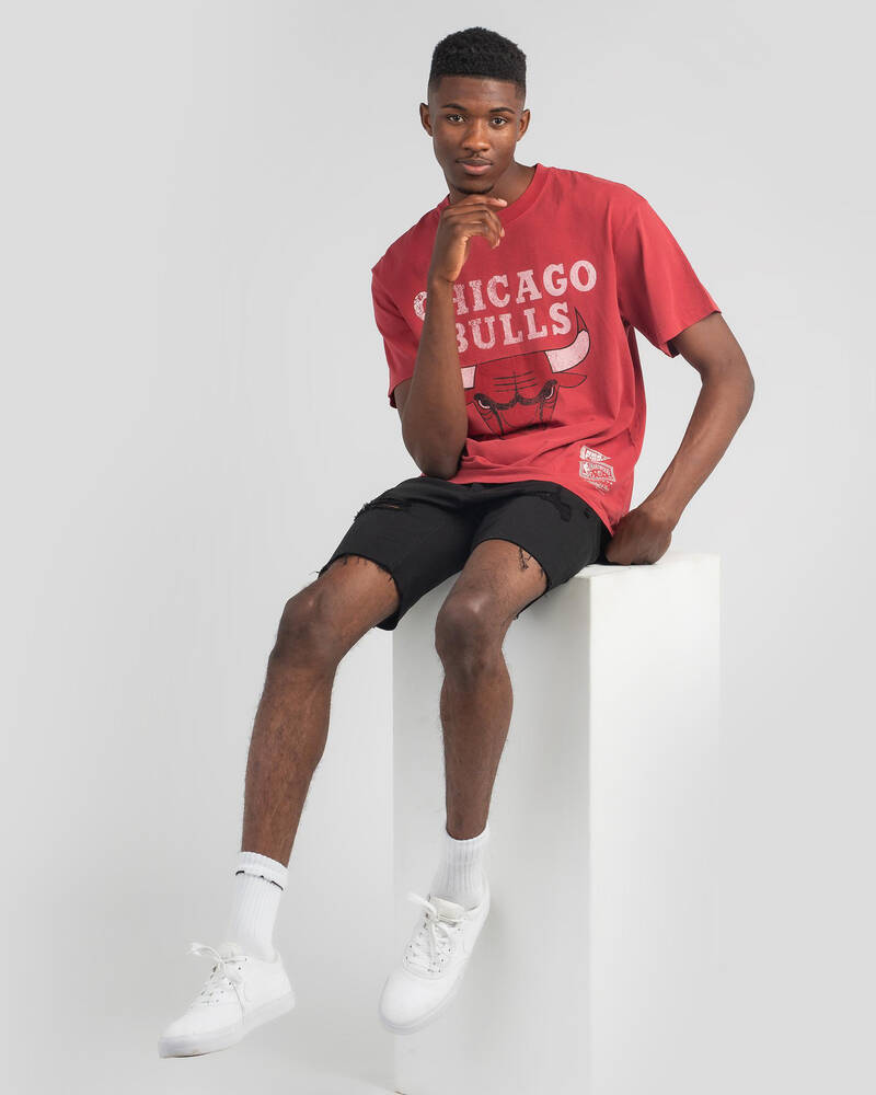 Mitchell & Ness Chicago Bulls Vintage T-Shirt for Mens