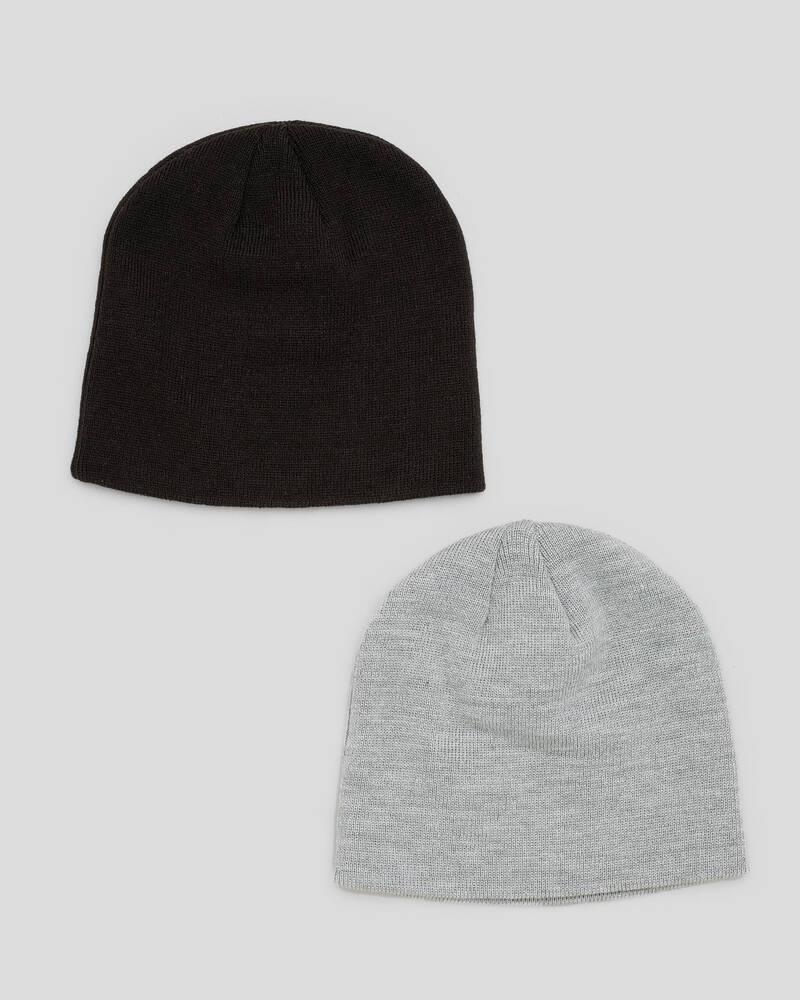 Quiksilver Essential Potential Beanie 2 Pack for Mens