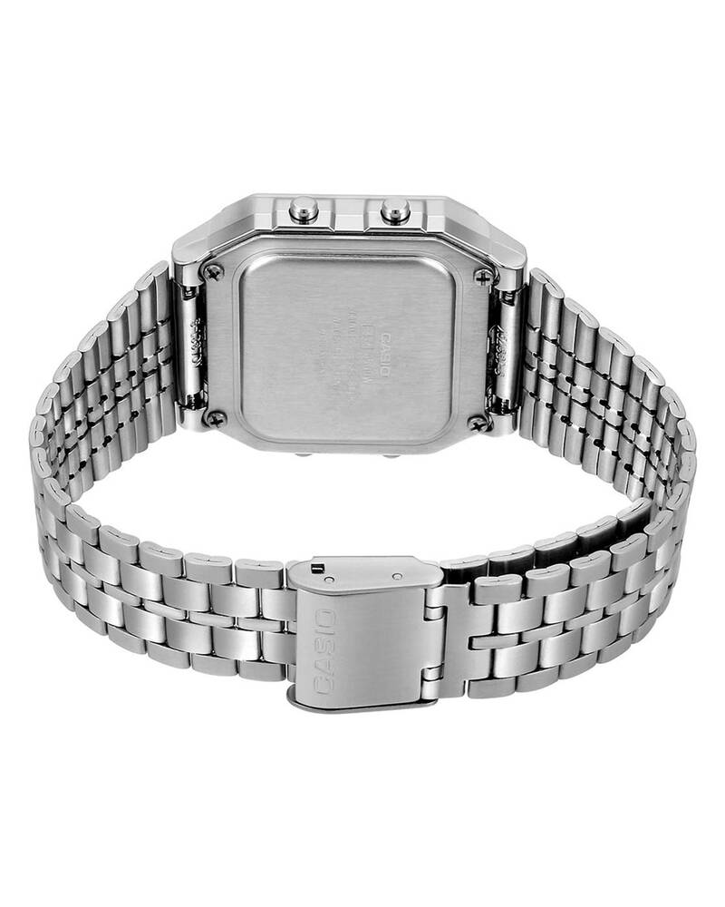 Casio A500WA-1DF Vintage Digital World Time Watch for Mens