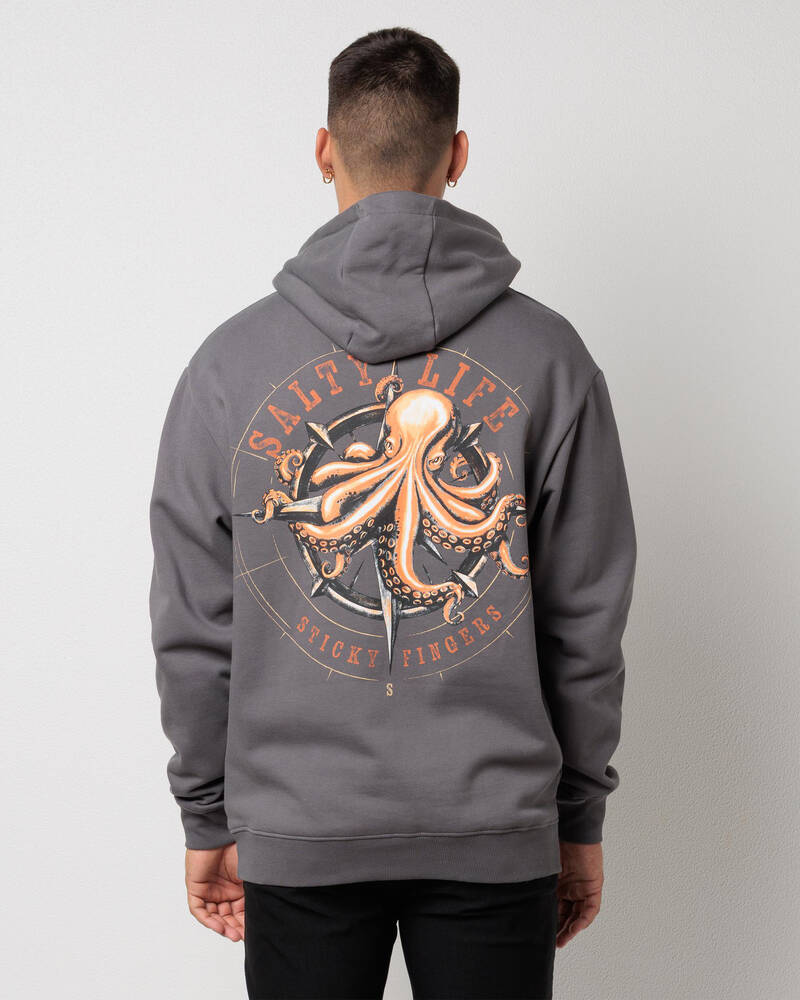 Salty Life Compass Hoodie for Mens