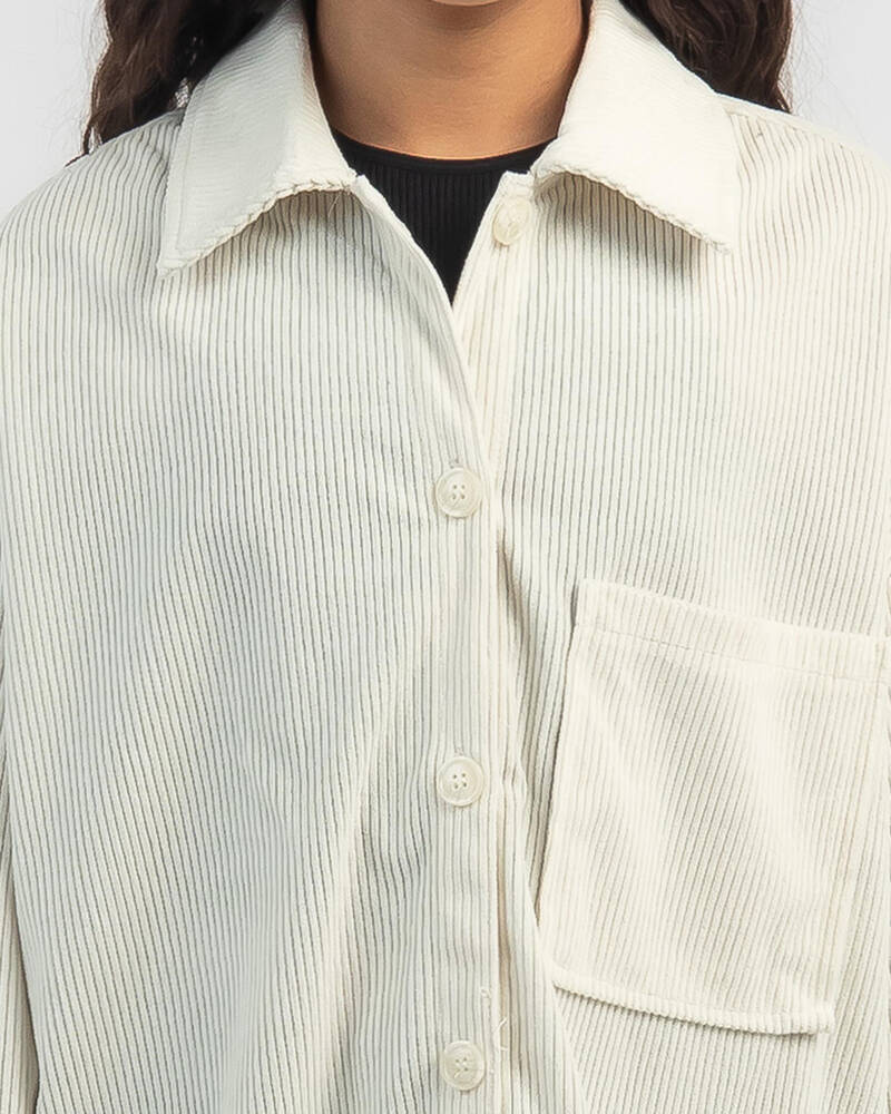 Mooloola Girls' Ontario Cord Long Sleeve Shirt for Womens