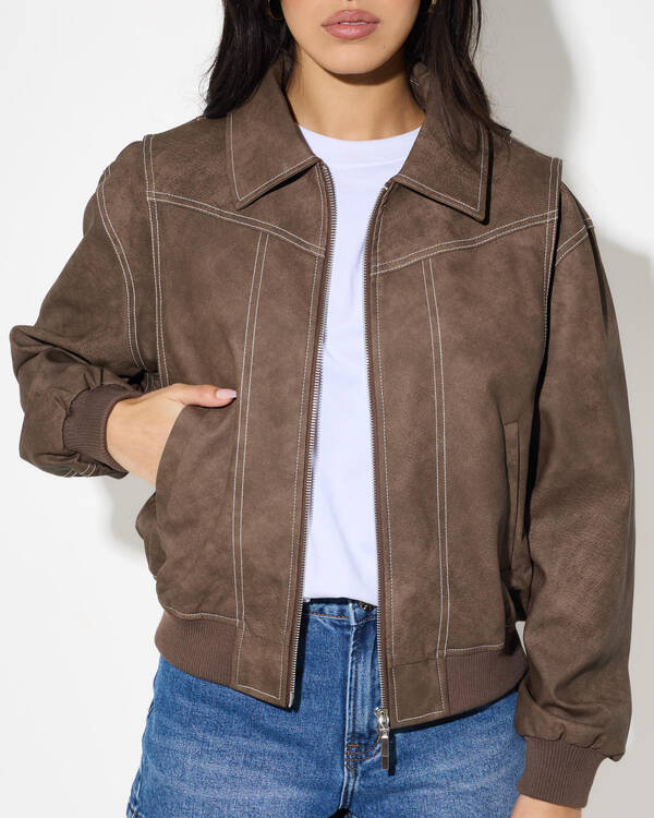 Ava And Ever Fairfax Faux Leather Jacket for Womens