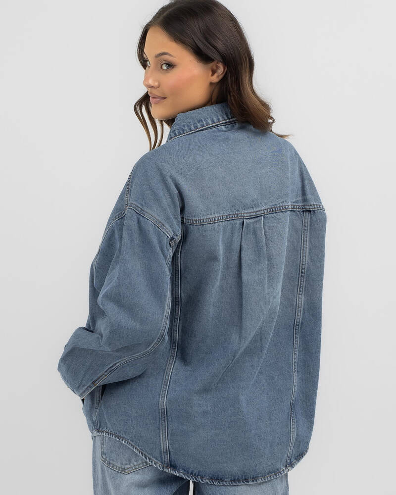 RVCA Indie Denim Shacket for Womens