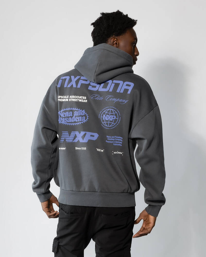 Nena & Pasadena Upscale Heavy Box Fit Hoodie for Mens