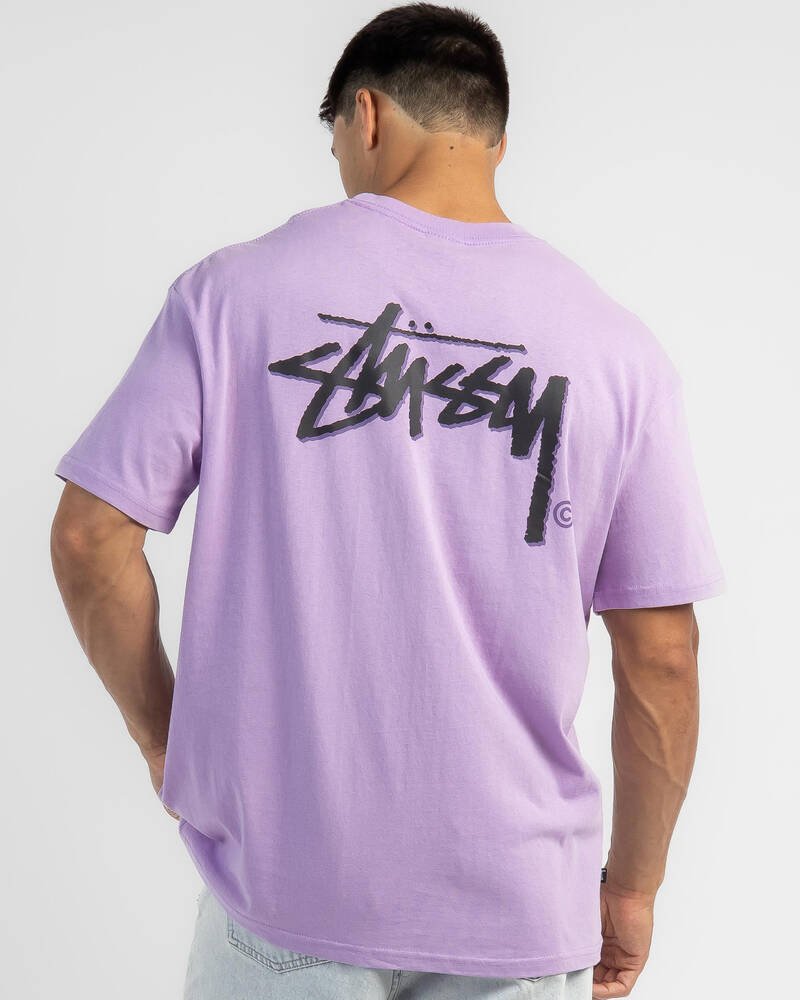 Stussy Solid Shadow Stock T-Shirt for Mens