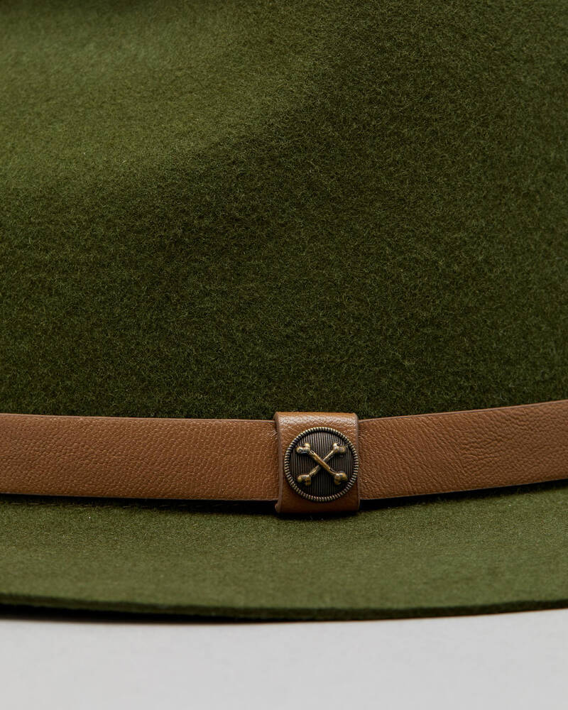 Billy Bones Club Greened Out Felt Hat for Mens