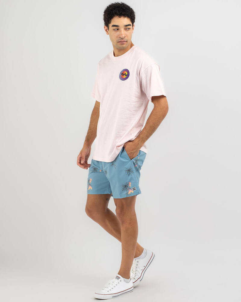 Billabong Sundays Layback Elastic Waist Board Shorts for Mens
