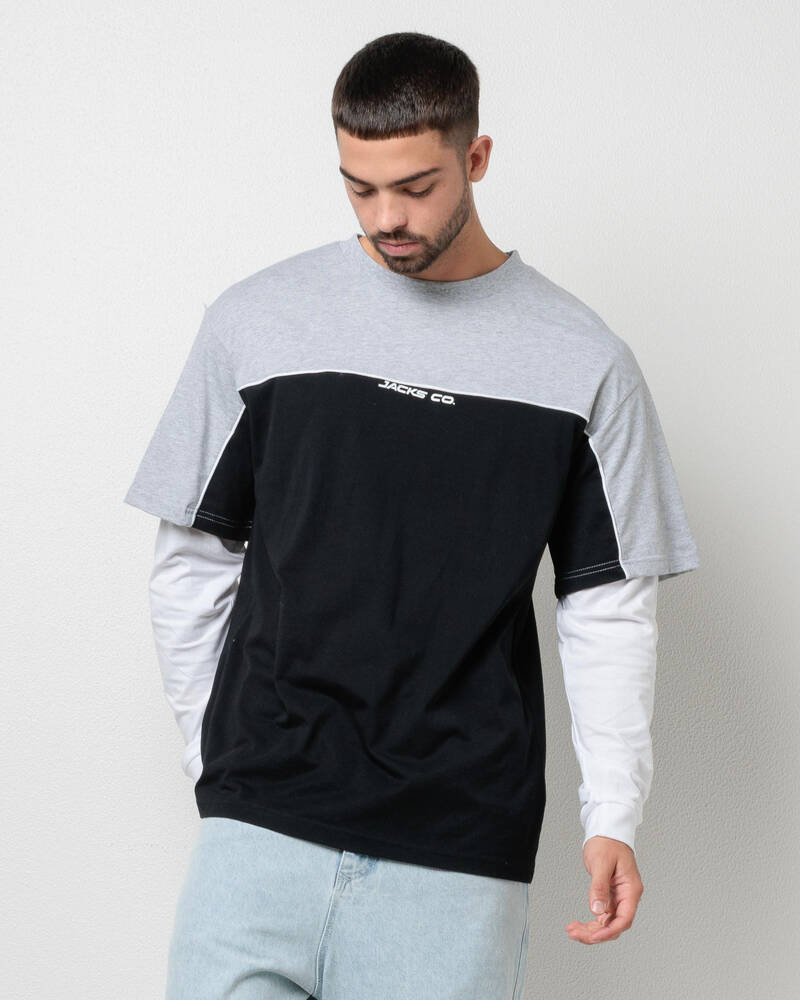 Jacks Cloudline Layered Long Sleeve T-Shirt for Mens
