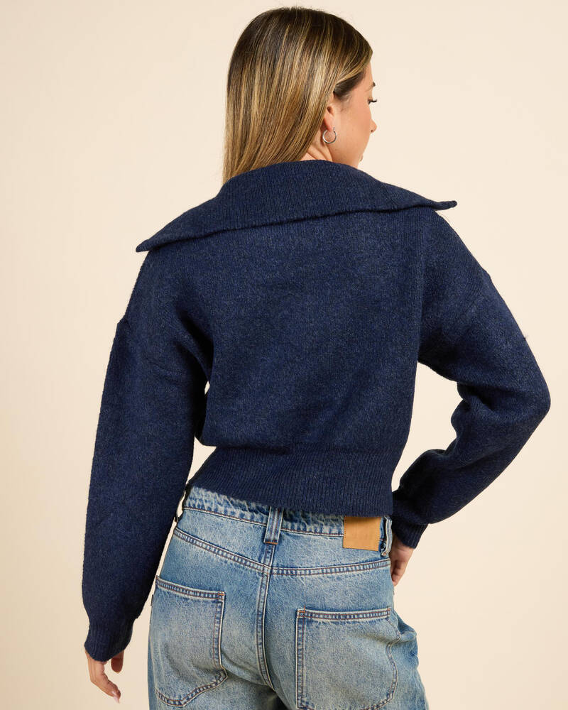 Mooloola Tonic Half Zip Knit Jumper for Womens