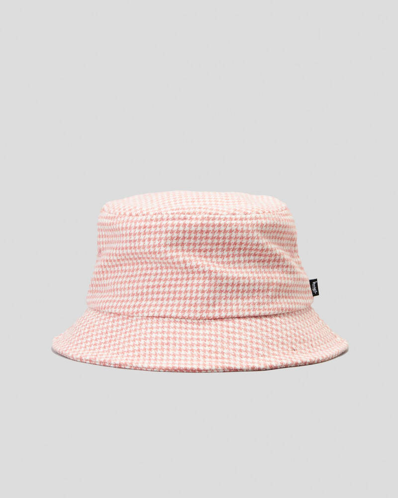 Stussy Stock Houndstooth Bucket Hat for Womens