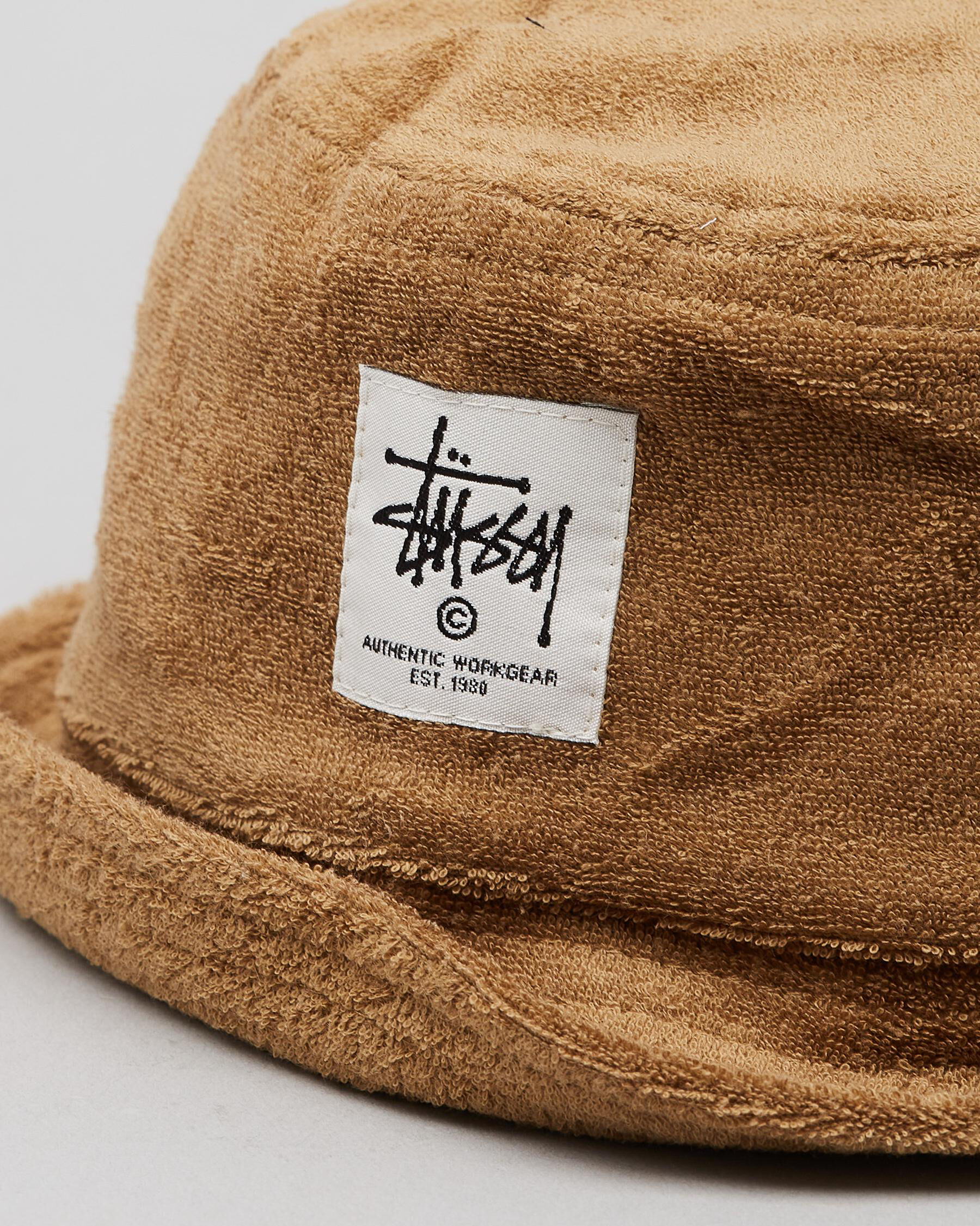 Shop Stussy Terry Bucket Hat In Tobacco - Fast Shipping & Easy
