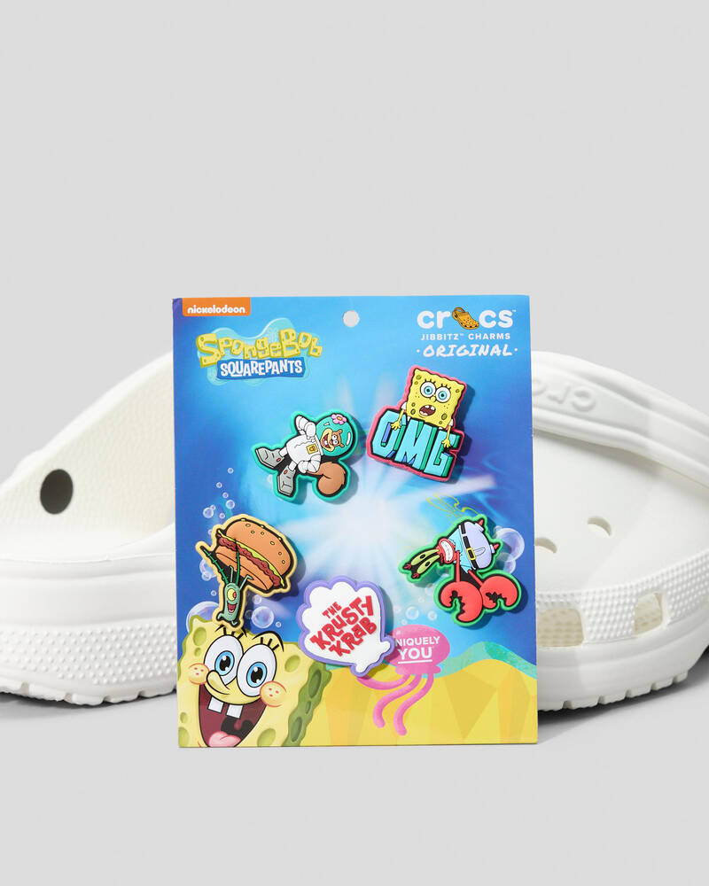 Crocs Spongebob Jibbitz 5 Pack for Unisex