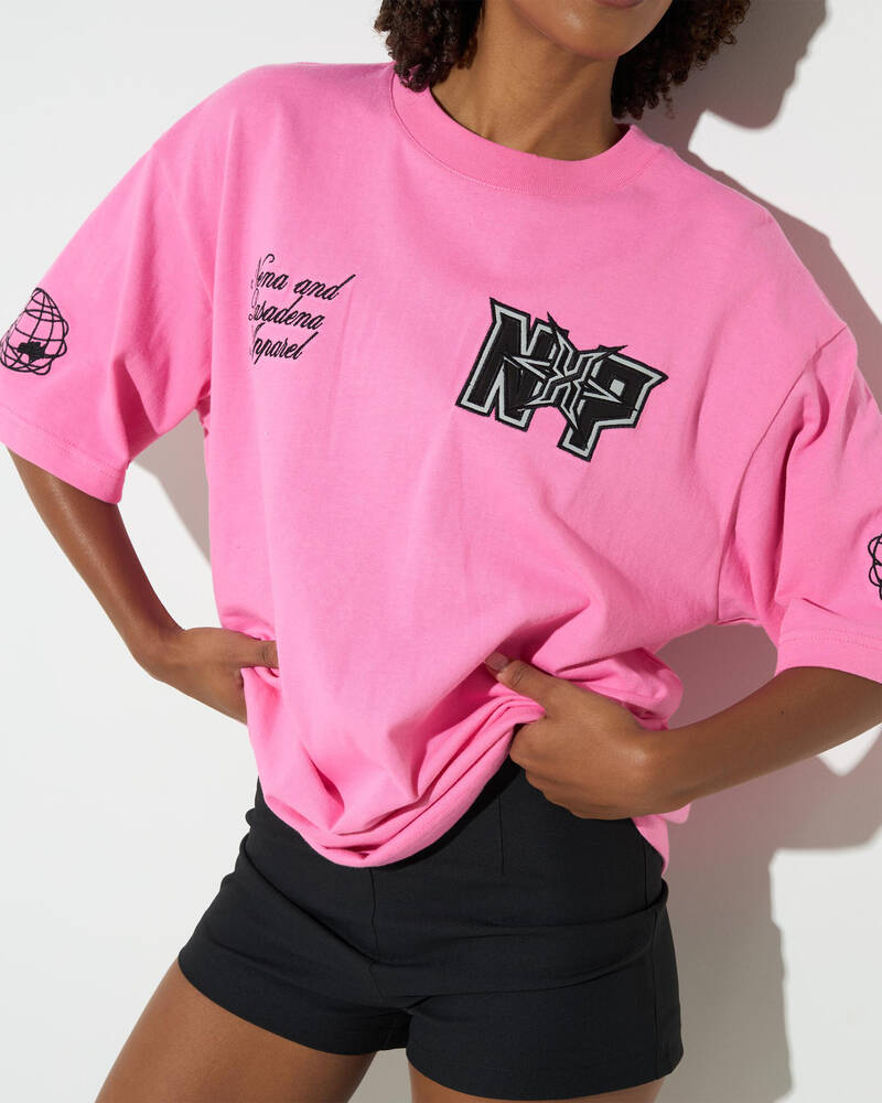 Nena & Pasadena Figures Oversized T-Shirt for Womens