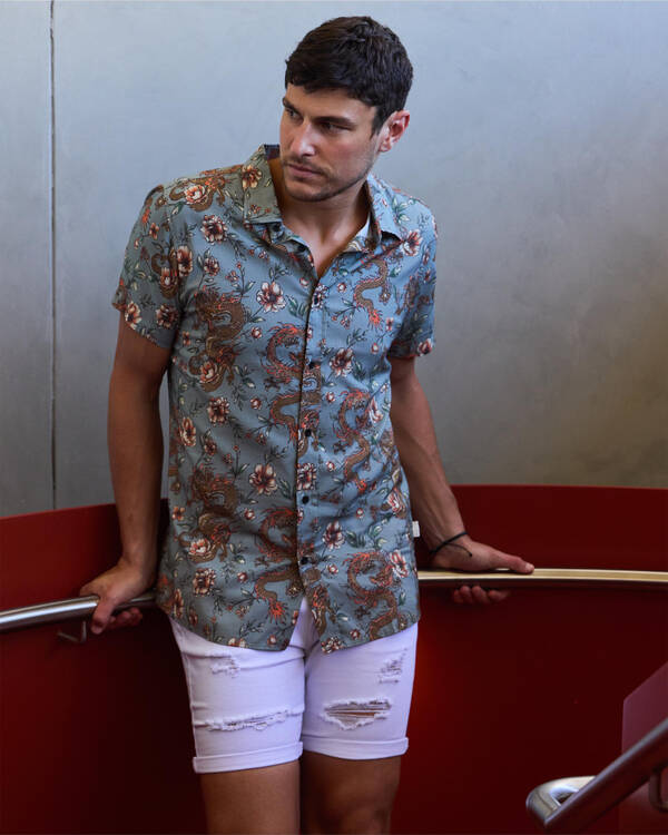 Lucid Trapper Denim Walk Shorts for Mens