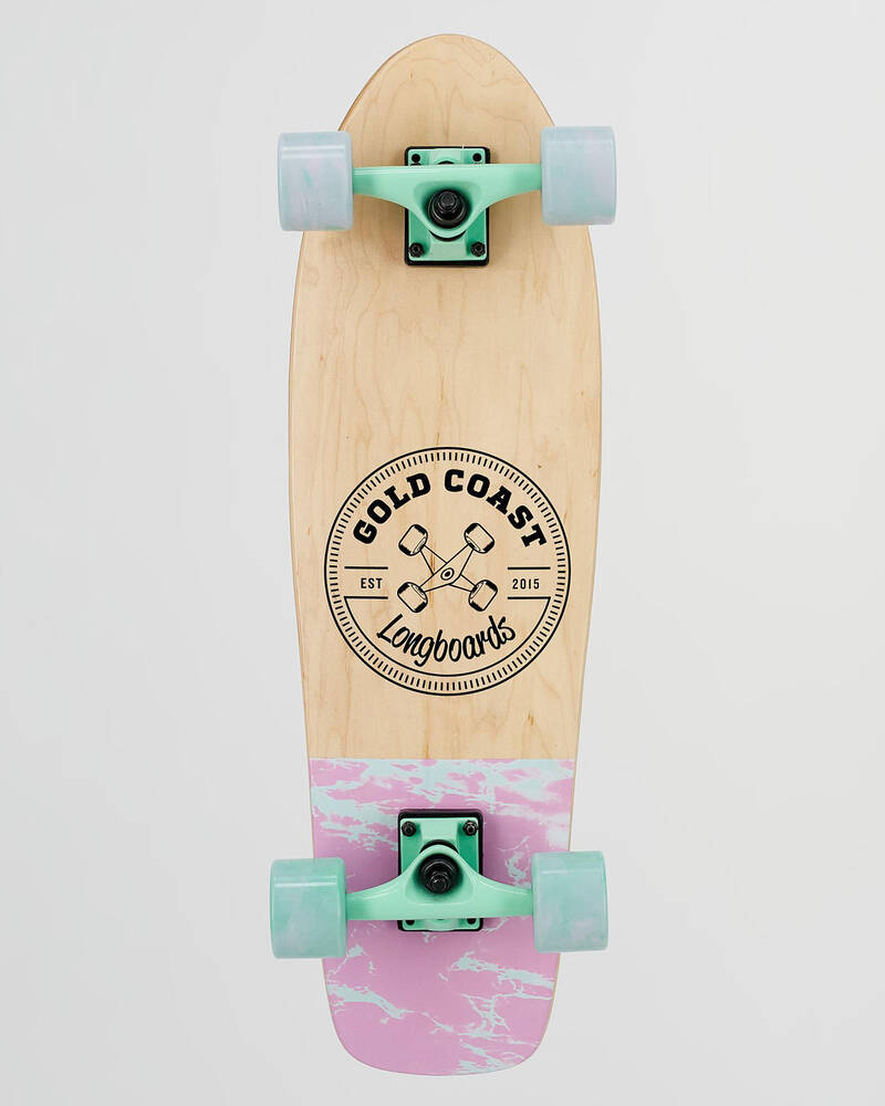 Gold Coast Longboards Diptail 28" Cruiser Skateboard for Womens
