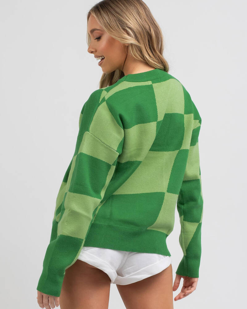 Mint Vanilla Tripping Over You Knit Jumper for Womens