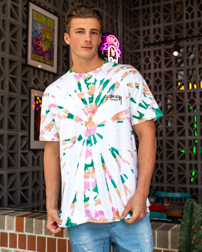 Stussy Kngsley Tie Dye T-shirt for Mens