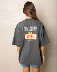 Thrills Never Stop Oversized T-Shirt for Womens image number null