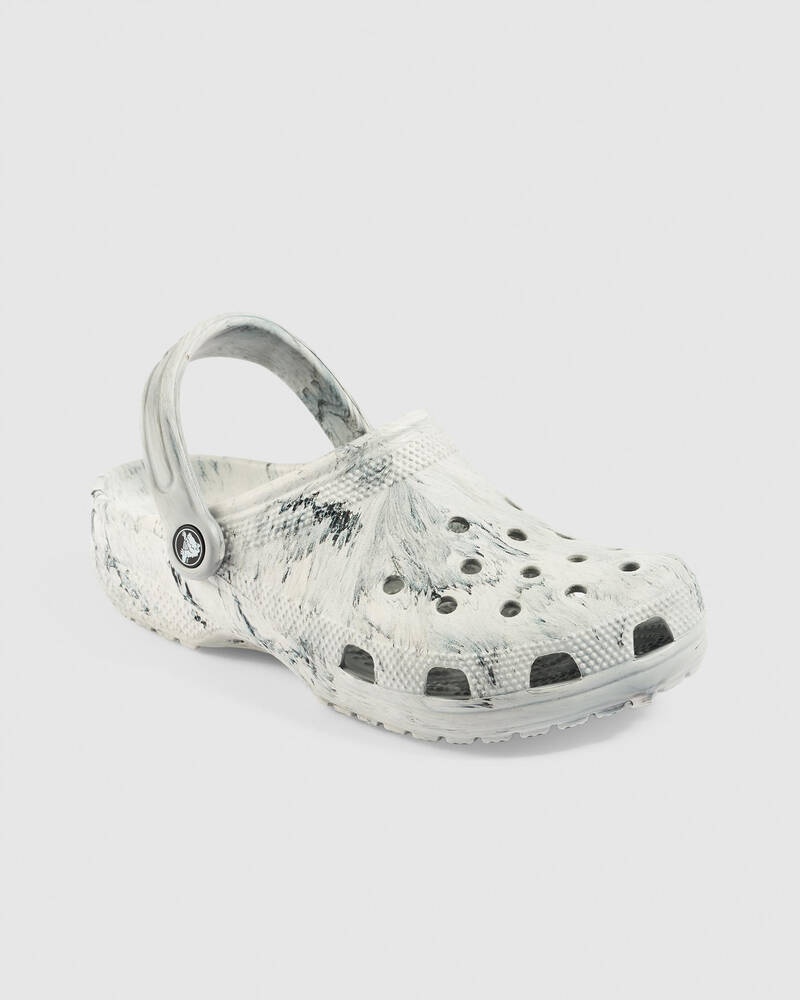 Crocs Classic Watercolor Marble Clogs for Unisex