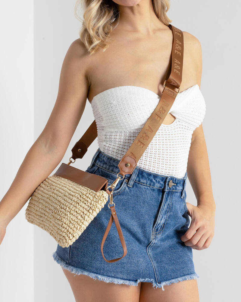 Ava And Ever Harriet Straw Crossbody Bag for Womens