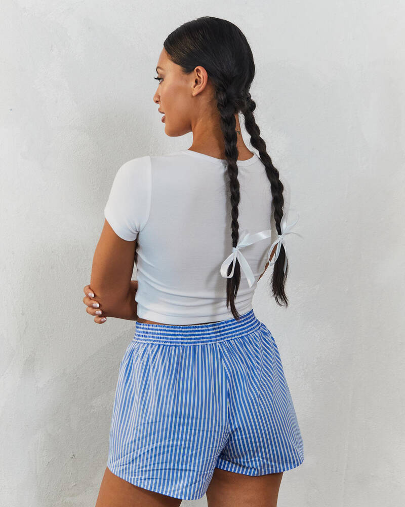 Mooloola Basic Fine Rib Tee for Womens